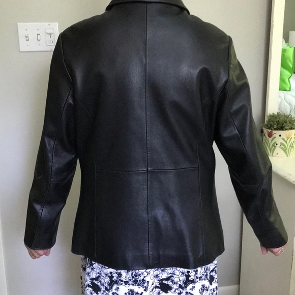 Real black leather jacket - Picture 2 of 5